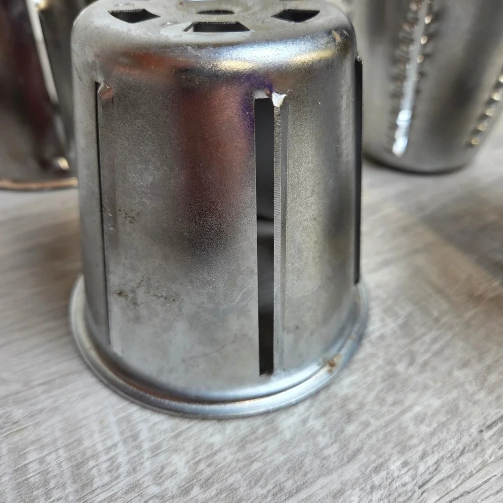 Vintage Drum Shredder Cones Lot of 4 Slicer Grater Attachments Replacement